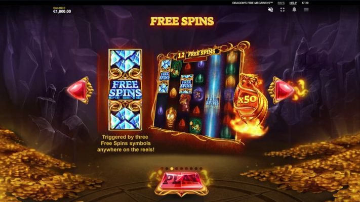 Dragon's Fire Megaways :: Free Spins Rules