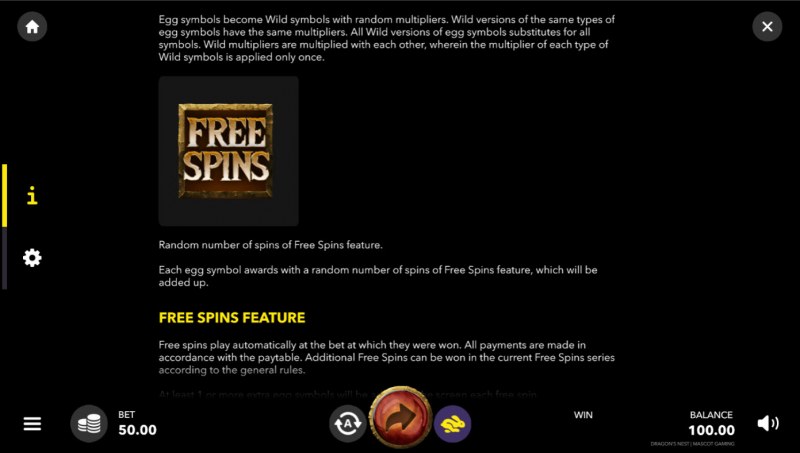 Free Spin Feature Rules