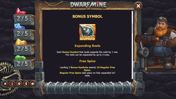 Dwarf Mine :: Scatter Symbol Rules