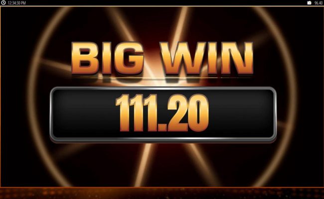 Free spins feature pays out a total of 111.20