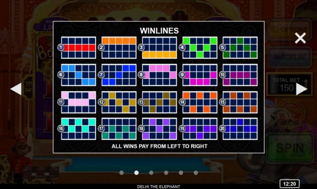 Win Lines 1-20