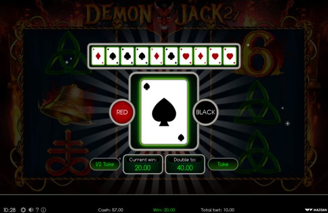 Red or Black Gamble feature