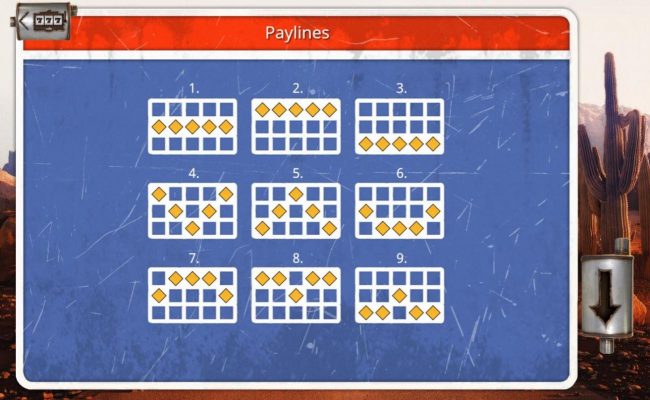 Paylines 1-9