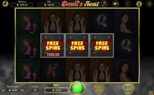 Getting 3 or more scatter symbols anywhere on the reels triggers a cash prize and free spins