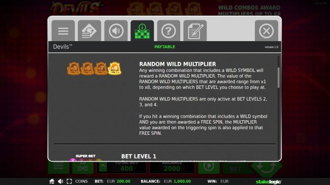 Random Wild Multiplier Rules