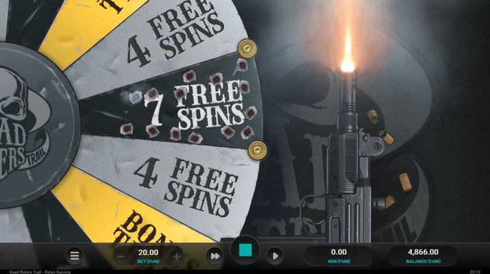 7 Free Spins Awarded