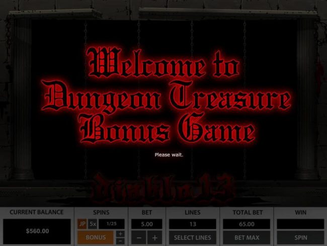 Welcome to Dungeon Treasure Bonus Game.
