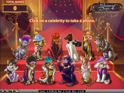 click on a celebrity to collect your jackpot