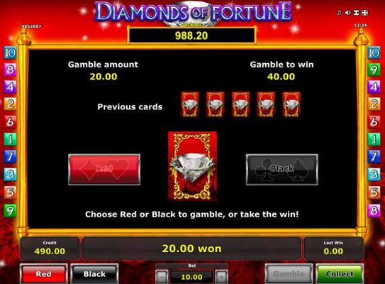 Gamble Feature Game Board