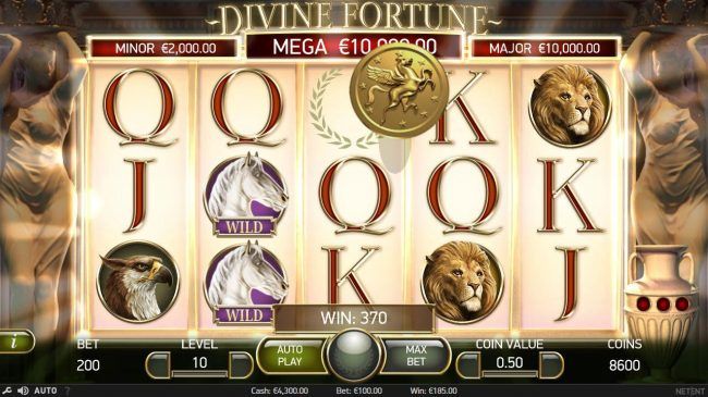 Collect 3 gold coins during the main game to trigger the Jackpot Bonus