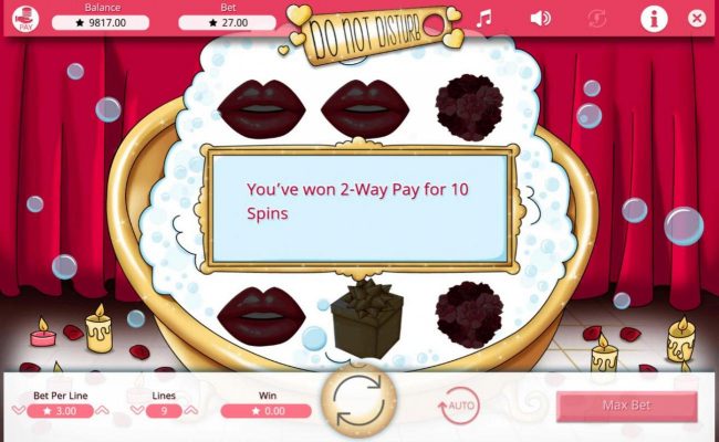 2-Way Pay feature activated for 10 spins