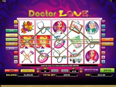 here is an example of a 212 coin multi-line jackpot