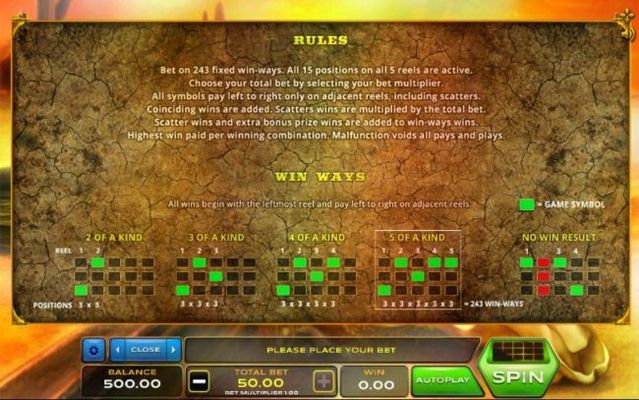 General Game Rules - Win Ways