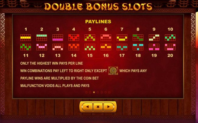 Paylines 1-20