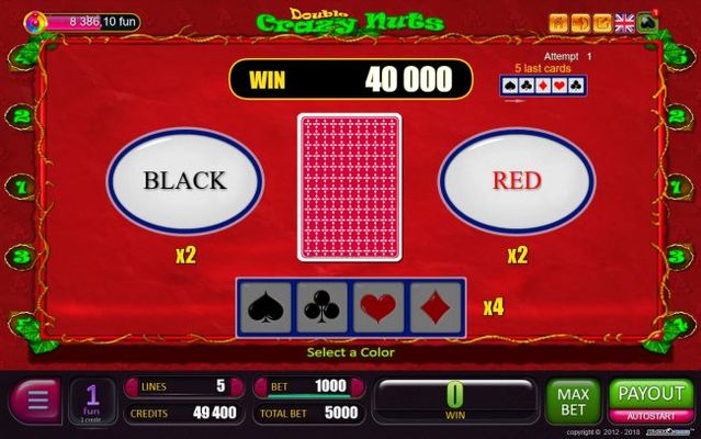 Red or Black Gamble feature