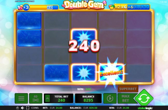 Multiple winning paylines