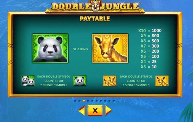 Medium Value Slot Game Symbols Paytable