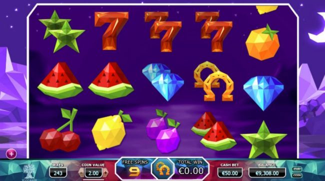 Free spins game board