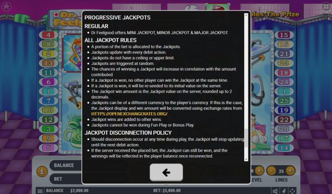 Progressive Jackpot Rules