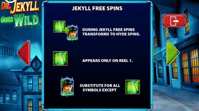 During Jekyll Free Spins transforms to Hyde Spins