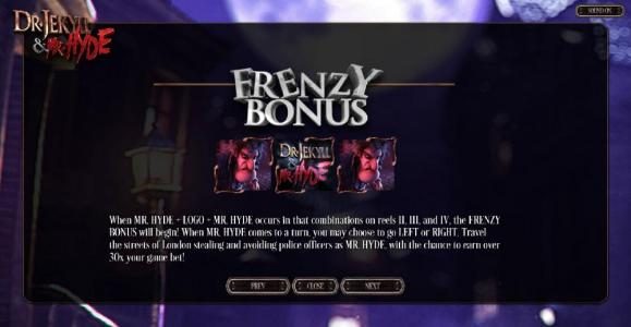 Frenzy Bonus Feature Rules