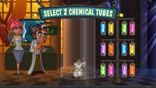 during the interactive bonus feature you will select two chemical tubes