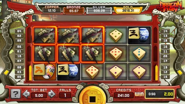 Multiple winning paylines