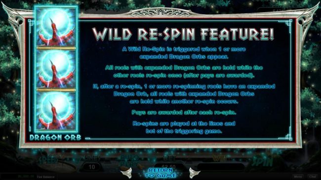 Wild Re-Spin Feature Rules