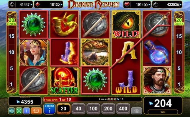 Multiple winning paylines during the free spins feature