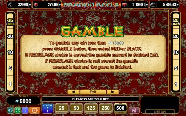 Gamble Feature Rules