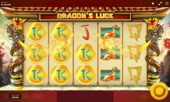 Dragons change symbols producing multiple winning paylines.