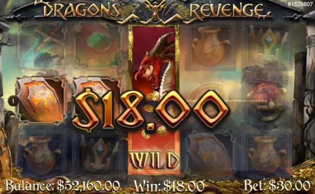 Dragon Wild Feature triggers and additional 18.00 payout as a result of the respin.