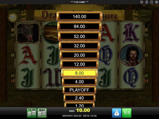 Ladder Gamble Feature Game Board