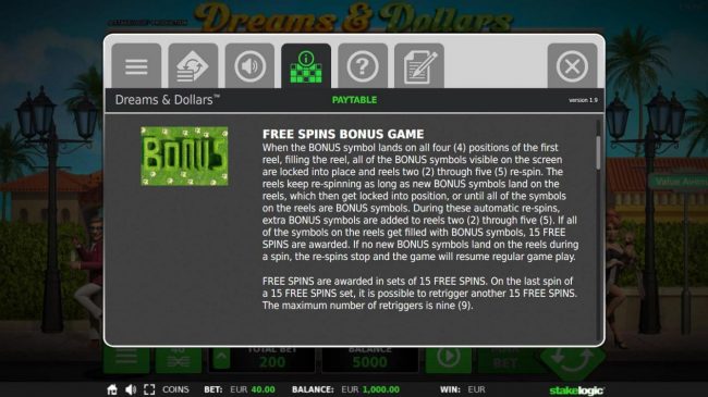 Free Spins Bonus Game Rules