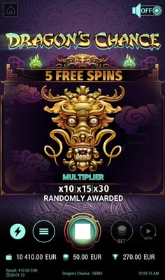 5 Free Spins Awarded