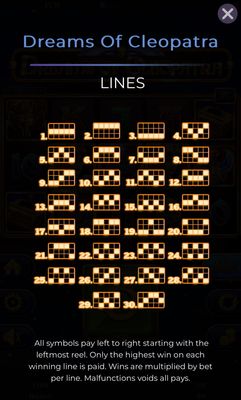 Paylines 1-30