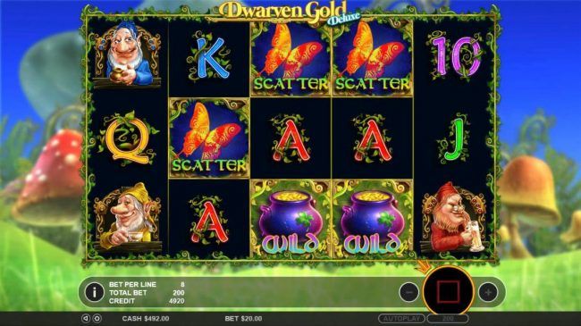 Three butterfly scatter symbols on reels 2, 3 and 4 triggers the Free Spins round.