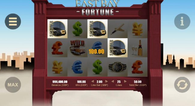 Three Rolls Royce scatter symbols triggers the free spins feature.