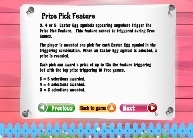 Prize Pick Feature Rules