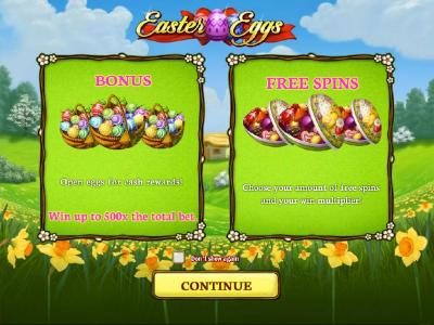 This game features Bonus feature where you can win up to 500x the total bet. Free Spins.