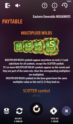 Eastern Emeralds Megaways :: Multiplier Wilds