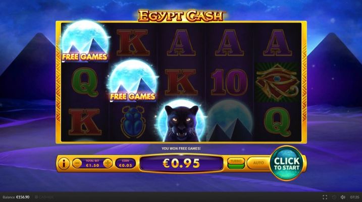 Scatter symbols triggers the free spins feature