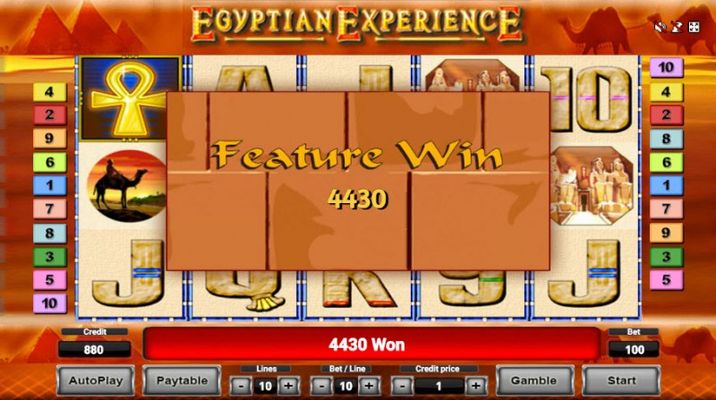 Egyptian Experience :: Total free spins payout