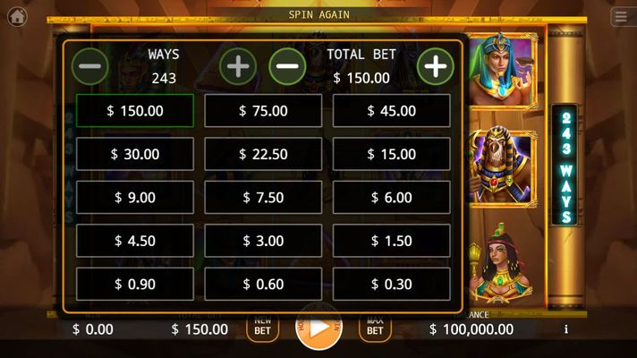 Available Betting Options