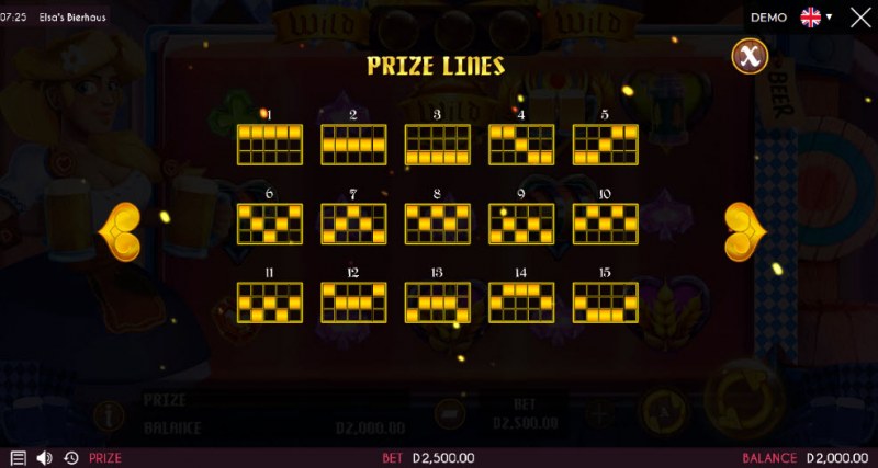 Prize Lines 1-15