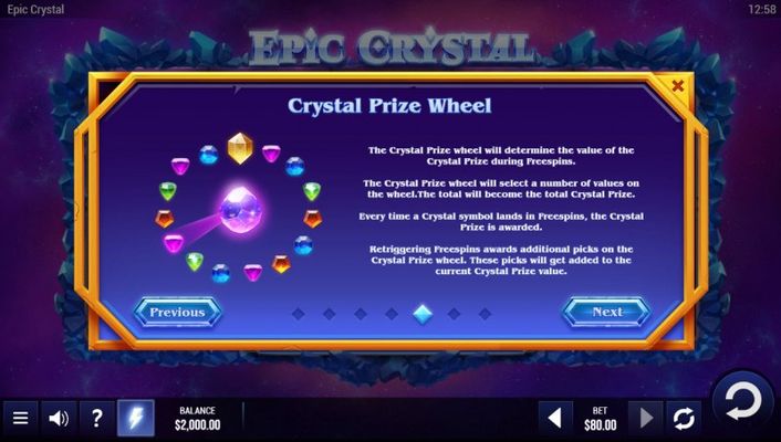 Crystal Prize Wheel