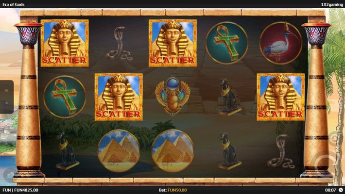 Scatter symbols triggers the free spins feature