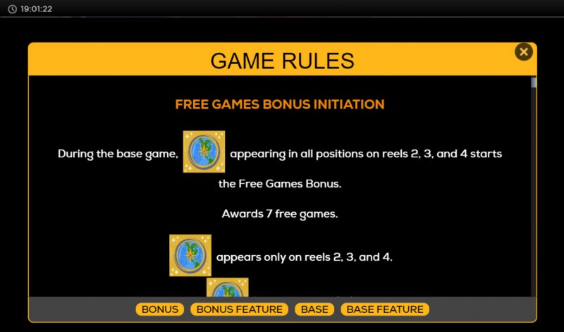 Free Spin Feature Rules