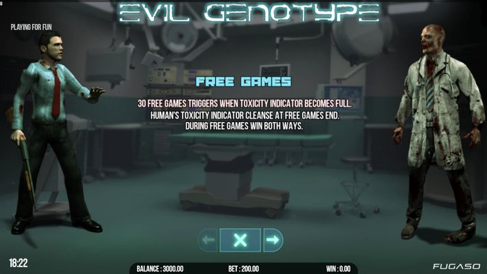 Evil Genotype :: Free Spins Rules