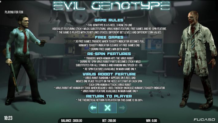 Evil Genotype :: General Game Rules